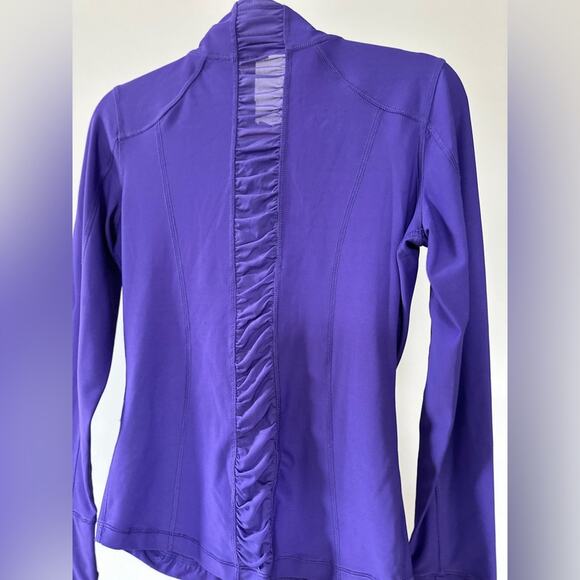 90 degree purple mesh zip up active wear jacket size small - Picture 9 of 10